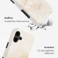 Selencia Vivid Rückabdeckung mit MagSafe Apple iPhone 16 - Golden Beige Marble