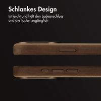 Accezz Vintage Leather Magsafe Backcover Apple iPhone 15 Pro - Rustic Brown