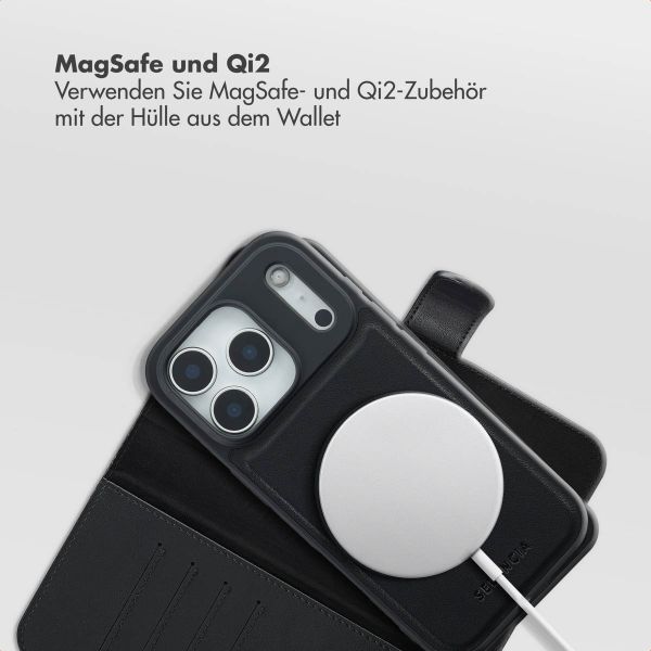 Selencia Olyn Abnehmbare Bookcase mit MagSafe Apple iPhone 17 Pro - Schwarz