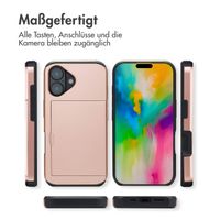 imoshion Backcover mit Kartenfach Apple iPhone 16 - Rosé gold