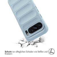 imoshion EasyGrip Back Cover für das Google Pixel 9 / 9 Pro - Hellblau