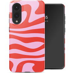 Selencia Vivid Back Cover Samsung Galaxy S25 Edge - Dream Swirl Pink