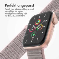 imoshion Nylonarmband für das  Apple Watch Series 1 t/m 9 / SE (38/40/41 mm) | Series 10 / 11 (42 mm) - Sand Pink