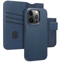 Accezz 2-in-1 Klapphülle aus Leder mit MagSafe für das Apple iPhone 15 Pro - Nightfall Blue