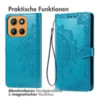 imoshion Mandala Klapphülle Motorola Moto G15 / G15 Power - Türkis