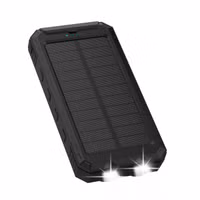 imoshion Solar Powerbank mit Solarpanel – Schnellaufladung und Stromversorgung – 10.000 mAh – Schwarz