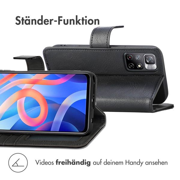 imoshion Luxuriöse Klapphülle Xiaomi Redmi Note 11 (4G) / Note 11S (4G) - Schwarz