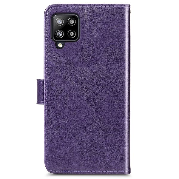 Kleeblumen Klapphülle Samsung Galaxy A42 - Violett