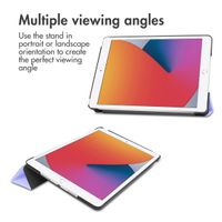 imoshion Trifold Klapphülle Apple iPad 9 (2021) 10.2 Zoll / iPad 8 (2020) 10.2 Zoll / iPad 7 (2019) 10.2 Zoll - Lila