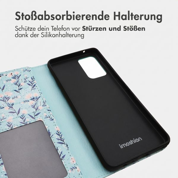 imoshion Design Klapphülle Samsung Galaxy A52(s) (5G/4G) - Blue Flowers