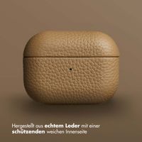 Accezz Echtes Leder Case Apple AirPods Pro - Taupe