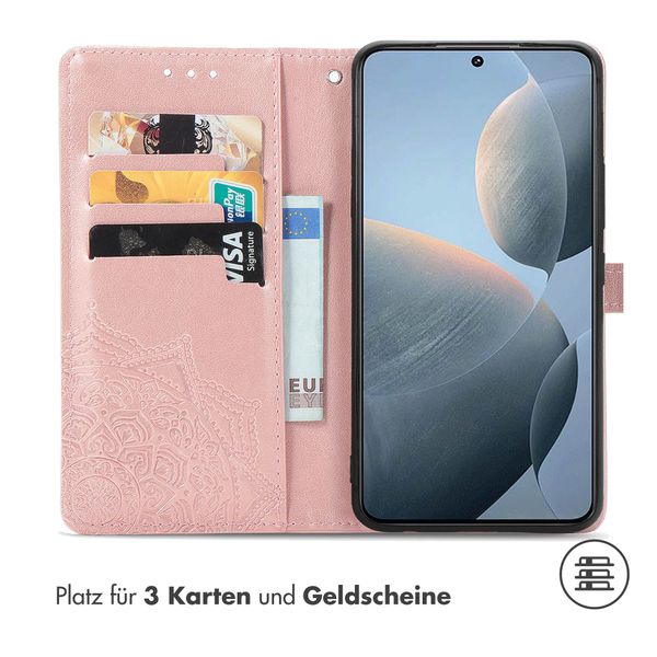 imoshion Mandala Klapphülle für das Xiaomi Poco X6 Pro - Rose Gold