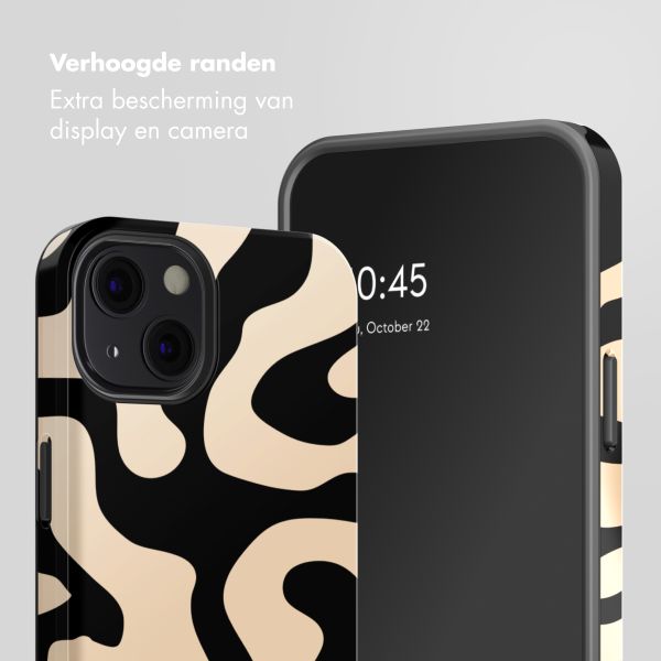 Selencia Vivid Rückabdeckung mit MagSafe Apple iPhone 13 - Art Wave Black