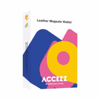 Accezz Lederkartenhalter - Geeignet für MagSafe und Qi2 - Coffee Brown