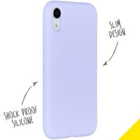 Accezz Liquid Silikoncase Apple iPhone Xr - Violett