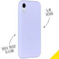 Accezz Liquid Silikoncase Lila für das iPhone Xr