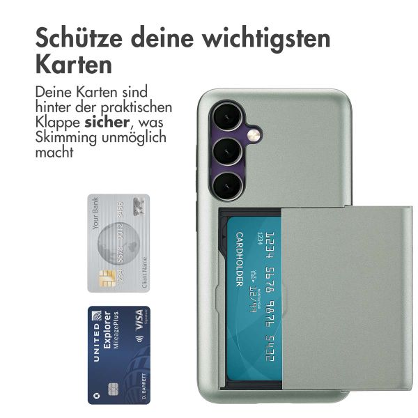 imoshion Backcover mit Kartenfach für das Samsung Galaxy S24 FE - Grün