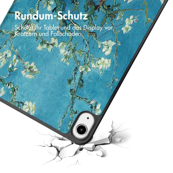 imoshion Design Trifold Klaphülle Apple iPad Mini 7 (2024) / iPad Mini 6 (2021) - Green Plant