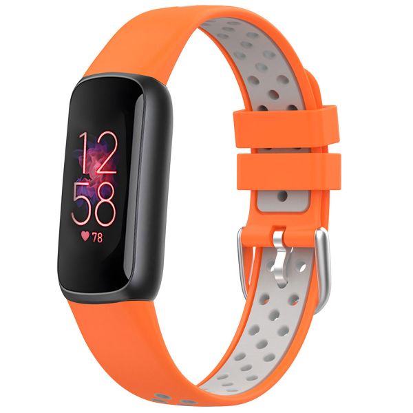 imoshion Silikonband Sport für das Fitbit Luxe - Orange/Grau