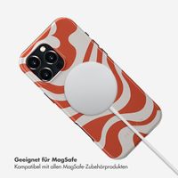 Selencia Vivid Tough Back Cover MagSafe für das iPhone 16 Pro Max - Dream Swirl Orange