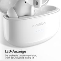 imoshion Aura Pro Kabellose In-Ear-Kopfhörer - Aktive Geräuschunterdrückung (ANC) - Weiß