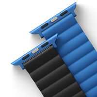 Uniq Revix doppelseitiges Armband für das  Apple Watch Series 1 t/m 9 / SE (38/40/41 mm) | Series 10 / 11 (42 mm) - Caspian (Blue/Black)