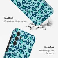 Selencia Vivid Tough Back Cover für das Samsung Galaxy A15 - Wild Spots Light Blue