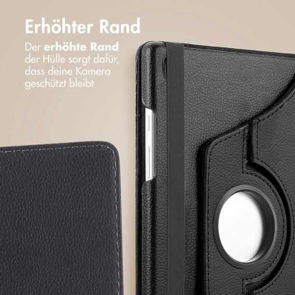 imoshion 360° drehbare Klapphülle Samsung Galaxy Tab A9 8.7 Zoll - Schwarz