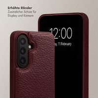 Selencia Nova HandyHülle mit Kordel und Kartenhalter Samsung Galaxy A57 (5G) - Bold Burgundy