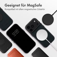Accezz MagSafe Leather Backcover Apple iPhone 18 Pro / 17 Pro - Onyx Black
