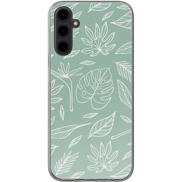 imoshion Design Hülle Samsung Galaxy A14 (5G/4G) - Leaves Line-Art
