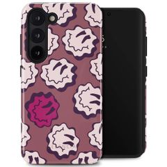 Selencia Vivid Back Cover Samsung Galaxy S23 - Wavy Smiley Pink