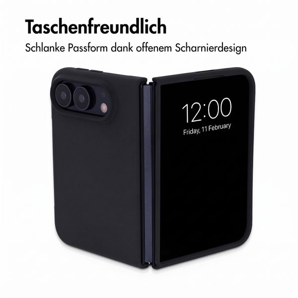 Accezz Liquid Silikoncase mit MagSafe Apple iPhone Duo - Schwarz