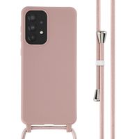 imoshion SilikonHülle mit Band Samsung Galaxy A33 - Sand Pink