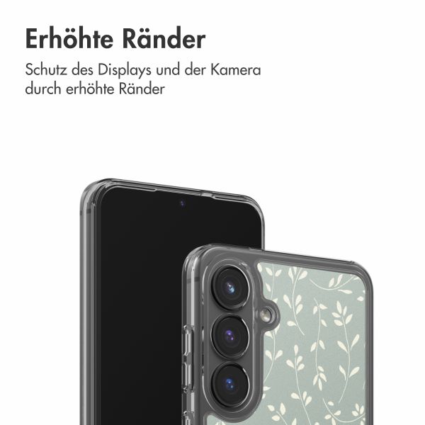 imoshion Design Hülle Samsung Galaxy S25 FE - Smoke Green Flowers