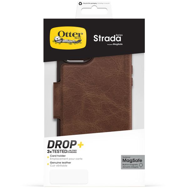 OtterBox Strada-Klapphülle MagSafe Apple iPhone 15 Plus - Braun