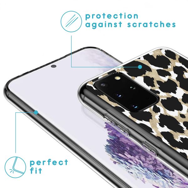 imoshion Design Hülle für das Samsung Galaxy S20 Plus - Leopard / Schwarz