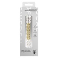 iDeal of Sweden Beaded Watch Band für Apple Watch | 38/40/41/42 mm - Classy White Pearl