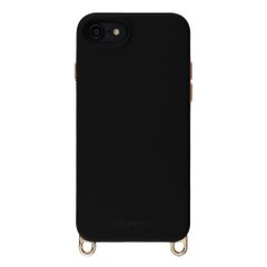 Selencia Rivièra Backcover mit MagSafe mit abnehmbaren Haken Apple iPhone SE (2022 / 2020) / 8 / 7 / 6(s) - Velvet Black