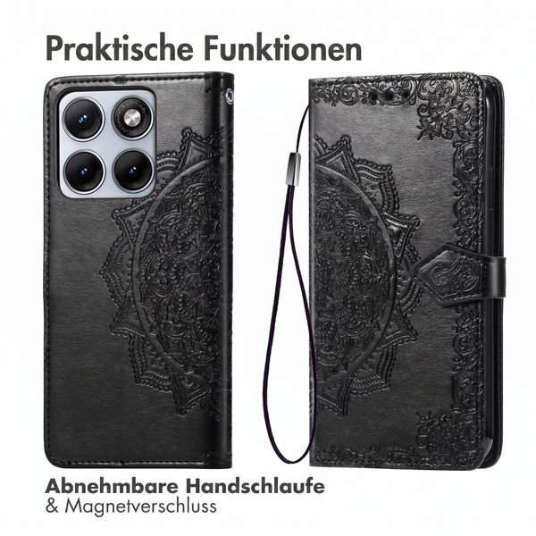 imoshion Mandala Klapphülle Motorola Edge 70 Fusion - Schwarz