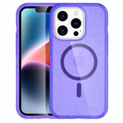 imoshion Sparkle Back Cover mit MagSafe für das iPhone 14 Pro Max - Glitzer Violett