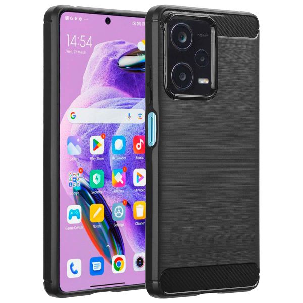 imoshion Brushed Back Cover Xiaomi Redmi Note 12 Pro Plus - Schwarz