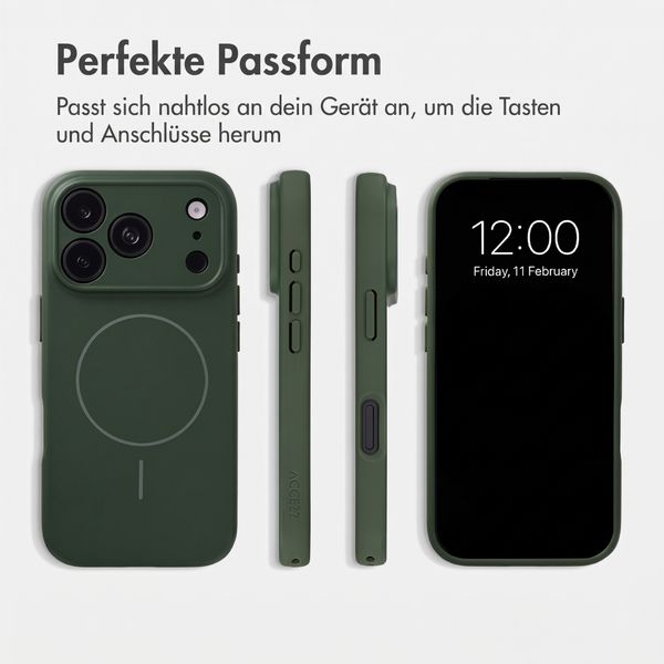 Accezz Grip Backcover mit MagSafe Apple iPhone 18 Pro Max / 17 Pro Max - Dunkelgrün