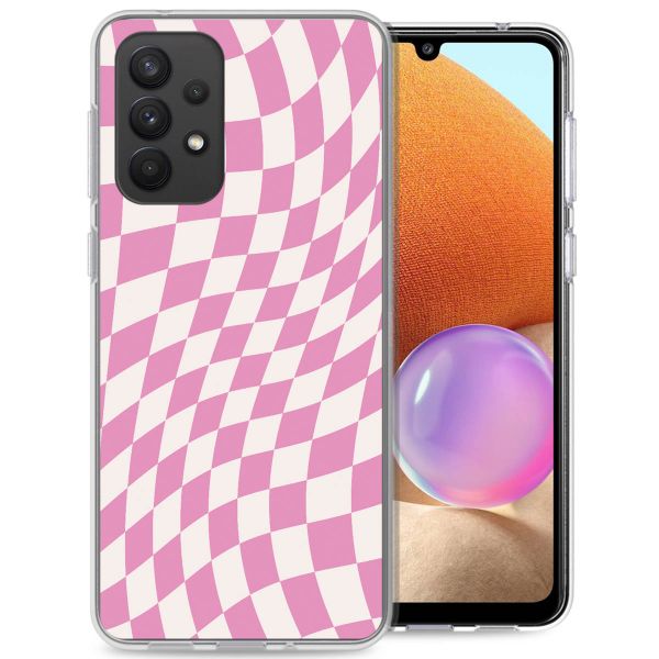 imoshion Design Hülle für das Samsung Galaxy A33 - Retro Pink Check