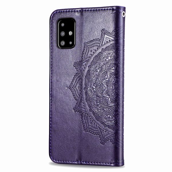 Mandala Klapphülle Violett für das Samsung Galaxy A51