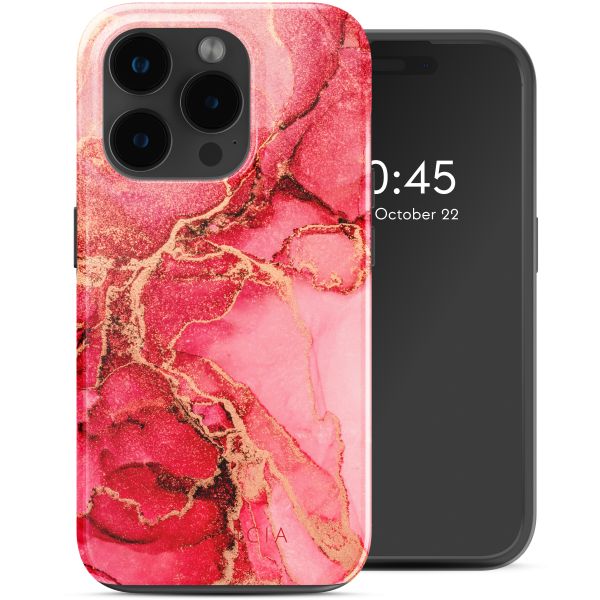 Selencia Vivid Tough Back Cover mit MagSafe für das iPhone 15 Pro Max - Rosy Marble