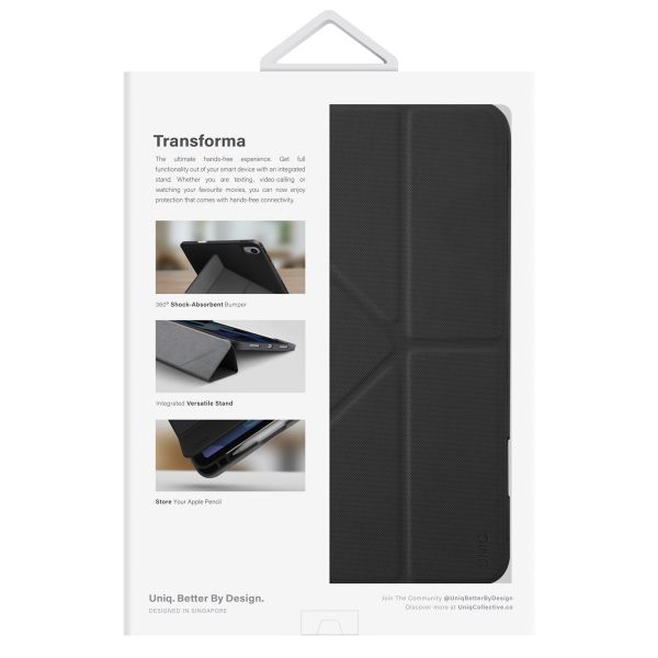 Uniq Transforma case Apple iPad 11 (2025) 11 Zoll A16 / iPad 10 (2022) 10.9 Zoll - Schwarz