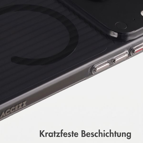 Accezz Lite Backcover mit MagSafe | Fluted | Apple iPhone 18 Pro Max / 17 Pro Max - Schwarz