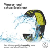 imoshion Silikonband Sport für das Fitbit Versa 2 / Versa Lite - Schwarz / Neon Gelb