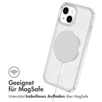 imoshion Sparkle Back Cover mit MagSafe Apple iPhone 15 - Glitzer Transparent